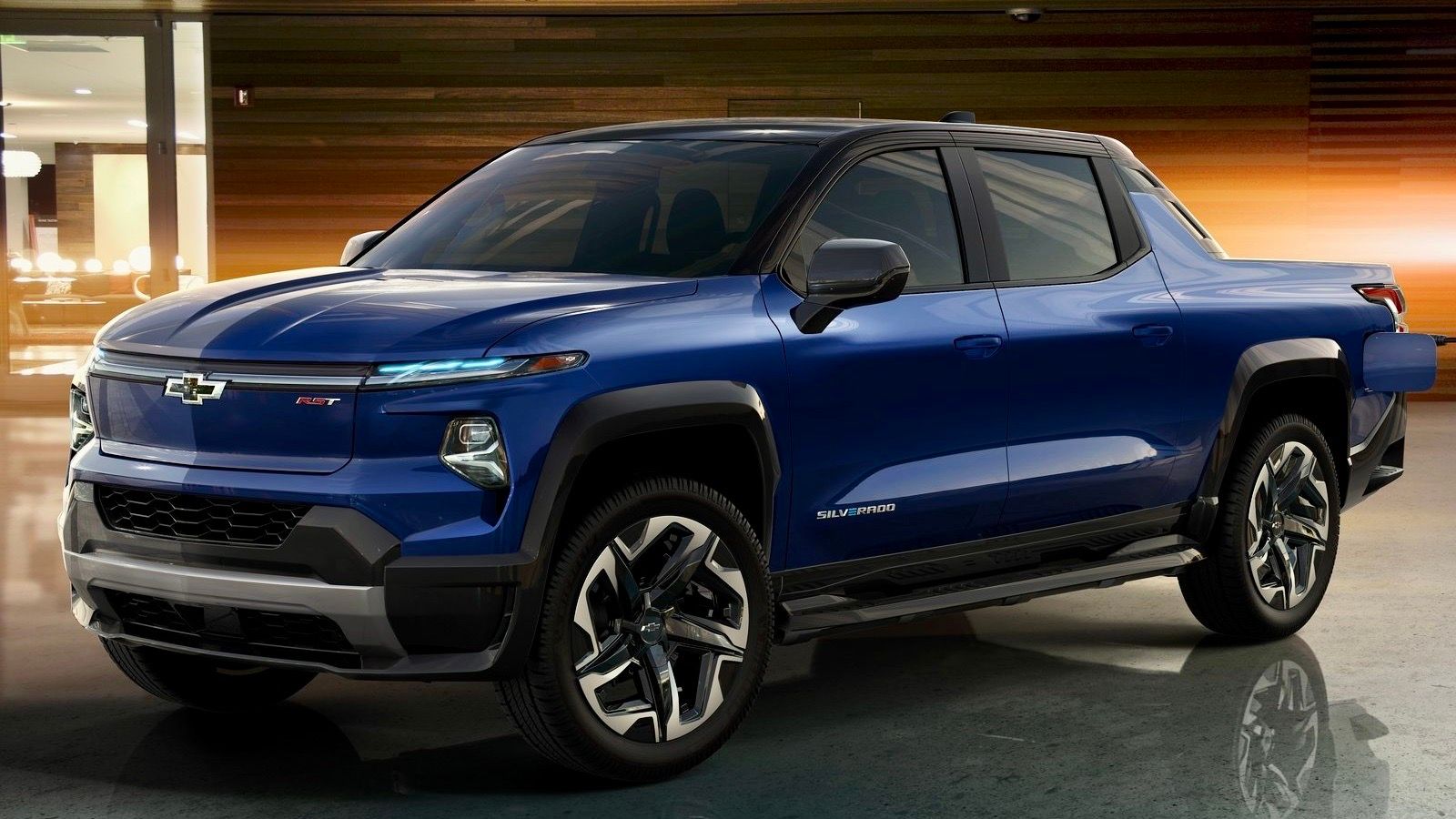 2024 blue Chevrolet Silverado EV 