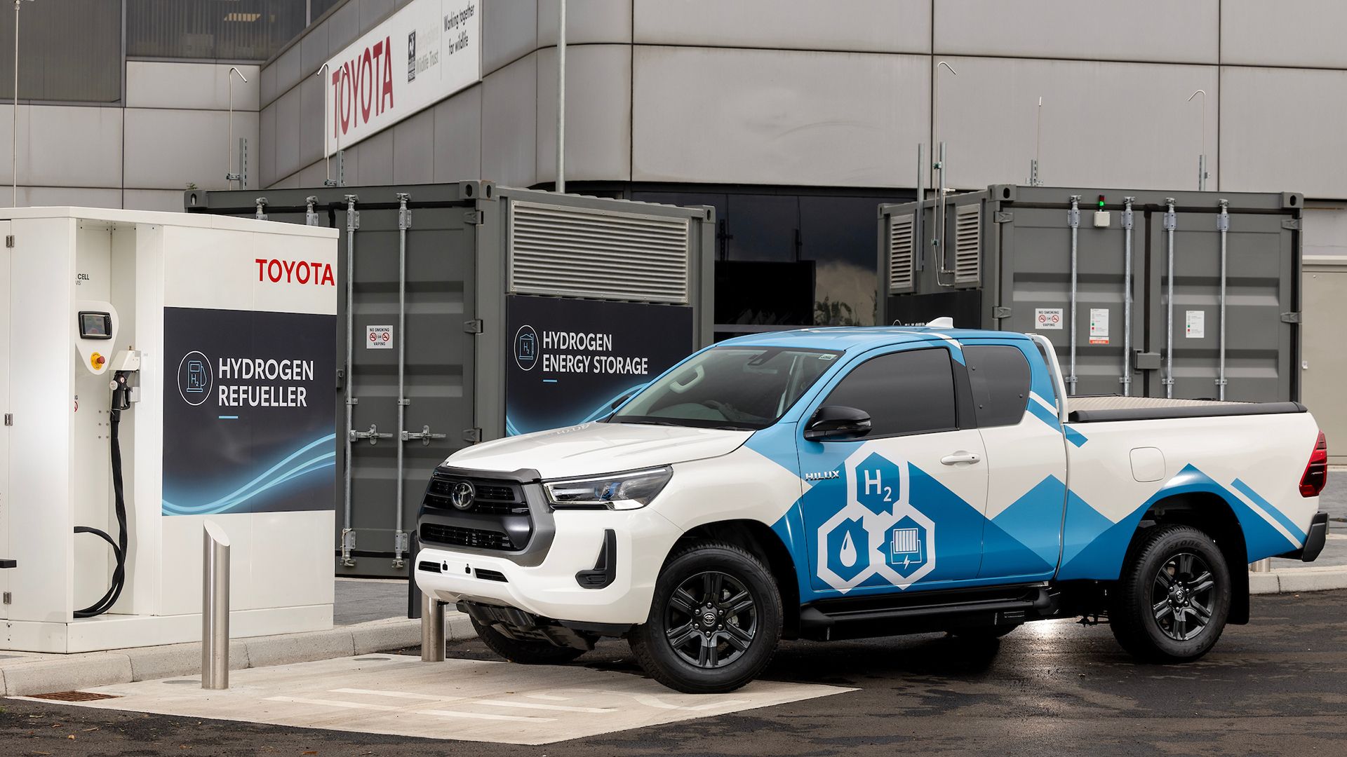 2023 Toyota Hilux Hydrogen prototype, profile view