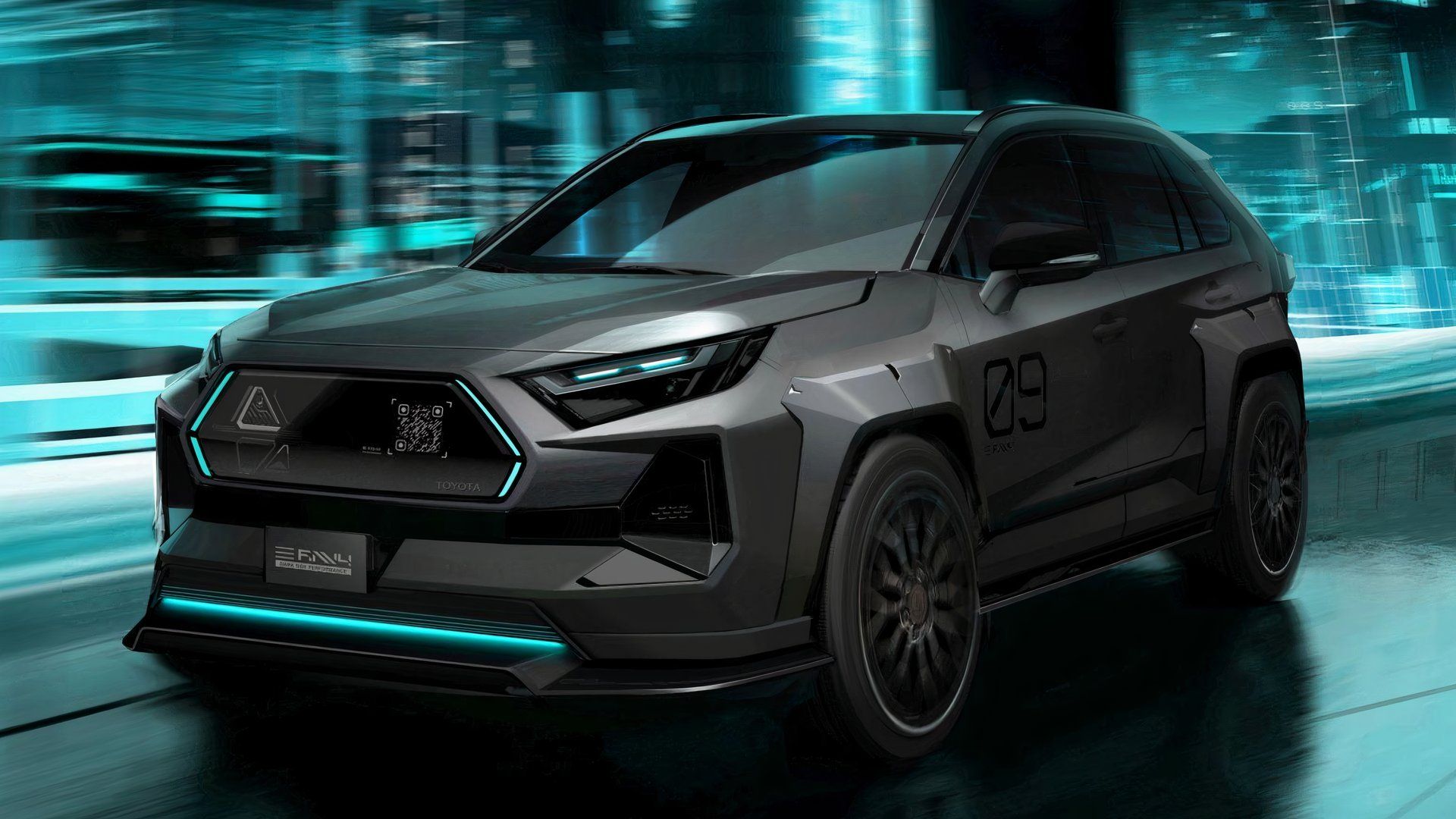 Toyota Rav4 Dark Side Performance Concept Front