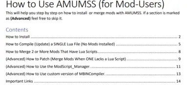 How to use AMUMSS