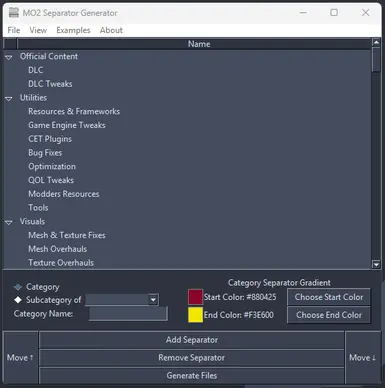 MO2 Separator Generator