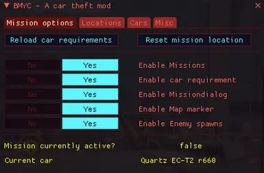 Mission Tab