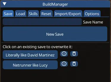 Create or overwrite a save