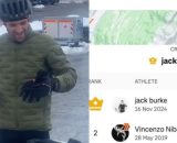 Il KOM di Jack Burke sul Mortirolo - © Strava Jack Burke