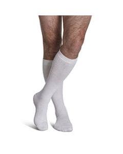 Sigvaris Men's 186C Casual White Cotton Compression Sock small image