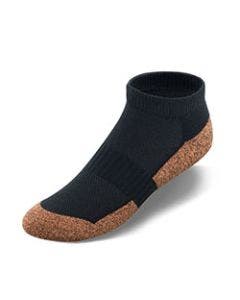 Heavenly Copper Cloud Black Diabetic No Show Socks small image