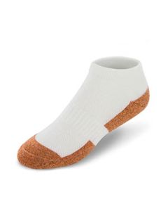 Heavenly Copper Cloud White Diabetic No Show Socks