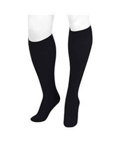 Juzo Men's Dynamic Cotton Black Closed Toe Knee High Compression Sock 15-20 mmHg  small image