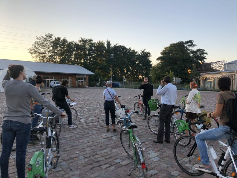 Quoi de mieux qu'une promenade à vélo pour découvrir le territoire du projet Strasbourg Deux-Rives ? Crédits photo SPL Deux-Rives.