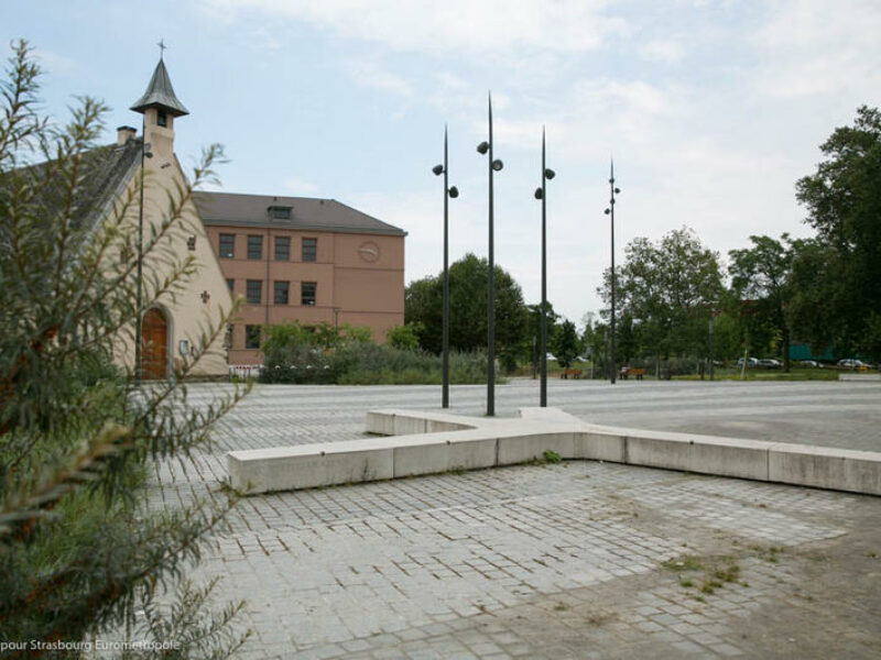 La Place de l'Hippodrome (crédits photo : Strasbourg Eurométropole)