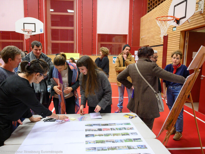 La rencontre-forum #2 au gymnase de l'école du Rhin (Crédits : Philippe Stirnweiss pour Strasbourg Eurométropole)