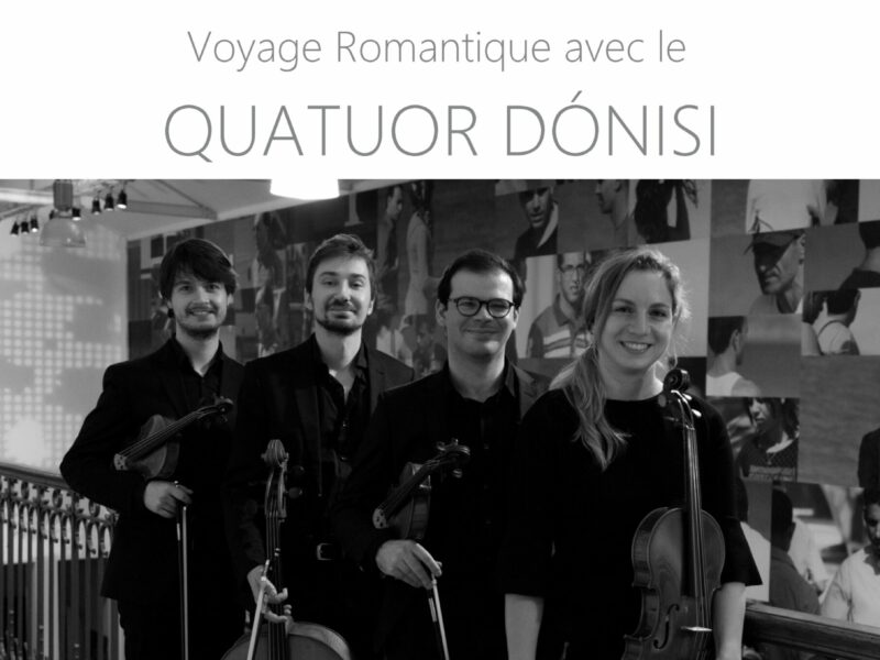 Le Quatuor Dónisi de passage en Alsace les 24, 25 et 26 mai 2024.