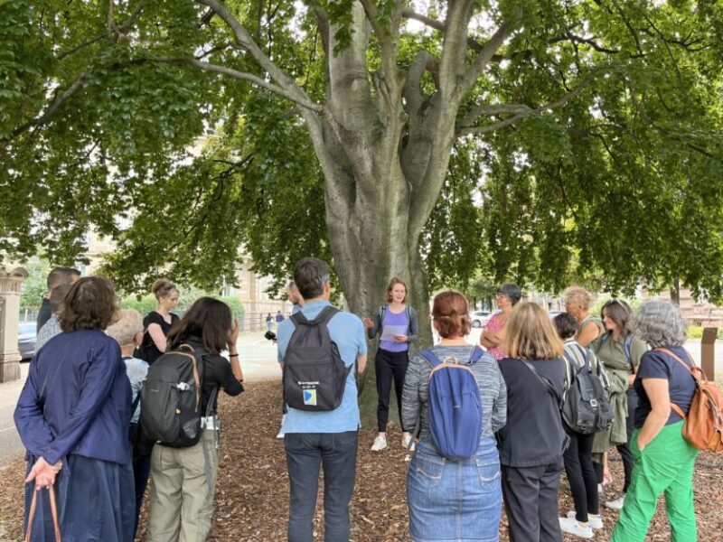 La balade climatique, organisée par l'ADEUS et l'Agence du Climat, le mercredi 17 juillet 2024.