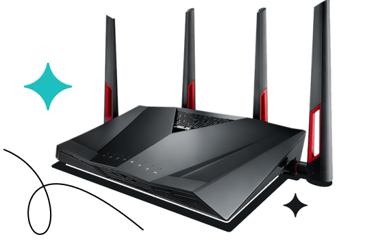 Игровой роутер Asus RT-AC86U AC2900 Dual Band Gigabit Wi-Fi