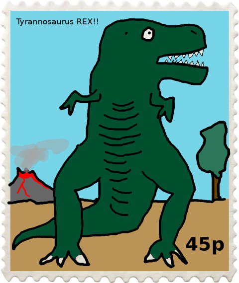 stamp-trex