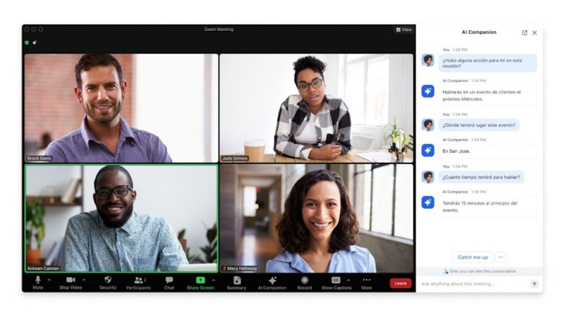 Zoom AI Companion 新功能上線 支援更多語言、提供會議教練服務