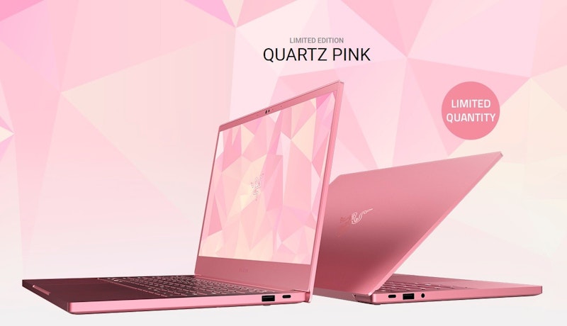 這個粉味很春天， Razer Blade Stealth 13 FHD Quartz Pink 限量登台