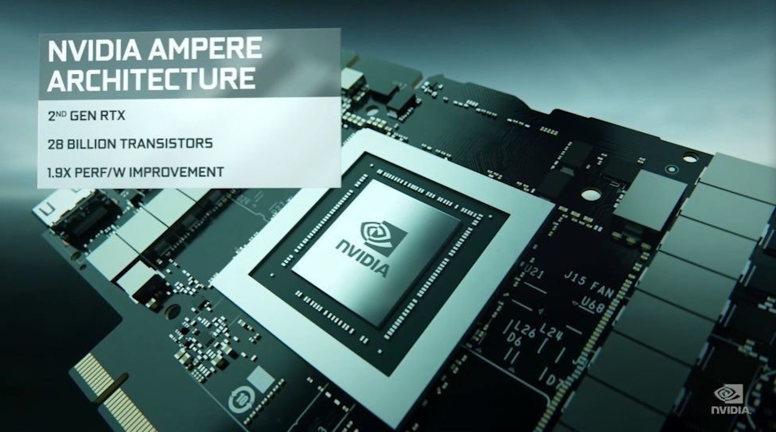 照片中提到了NVIDIA AMPERE、ARCHITECTURE、2ND GEN RTX，跟英偉達有關，包含了gtx 1630、NVIDIA GeForce RTX 3080、NVIDIA GeForce GTX、圖形處理單元