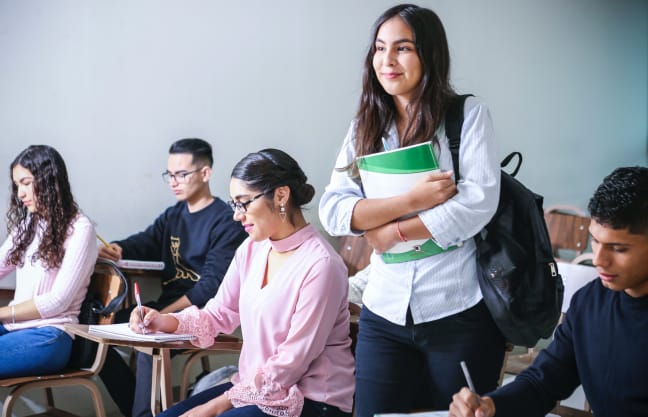 Tax Education - girl in classroom