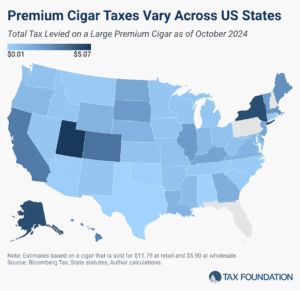 Premium cigar taxes by state 2024