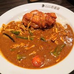 CoCo壱番屋 - チキンと夏野菜カレー（7辛）＋パリパリチキン