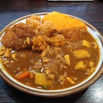 カレーハウス ＣｏＣｏ壱番屋 - チキン三昧カレー 2辛5甘野菜、牛メンチカツ