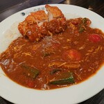 CoCo壱番屋 - チキンと夏野菜カレー＋パリパリチキン