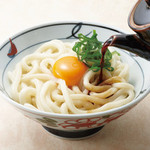 金比羅製麺 - 釜玉うどん(温) 並330円 大430円