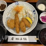 獅子銀 - ♢定食、キャベツとごはんおかわり自由