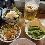 やきとり無双 とり満 - 鶏皮ポン酢も、ポテサラもめっちゃ美味い！