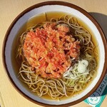 そばの神田東一屋 - 紅しょうが天そば¥490内　ザクザクしょうが天うまい