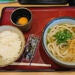 あやがわうどん - あやがわうどんの朝うどんセット