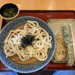 あやがわうどん - ざるうどん（並）・天ぷら２品