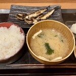 しんぱち食堂 - 朝いわし定食(ご飯大盛)