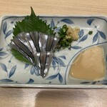 天文館 吾愛人 - きびなごのお刺身は酢味噌で