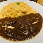 レ ジロンデル - 見よ✨ 美味しそうな但馬牛濃厚とろすじオムカレー ✨՞⸝⸝ᵒ̴̶̷  ᵒ̴̶̷⸝⸝՞✨