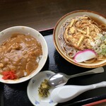 味久 - 天ぷらそばと半カレー