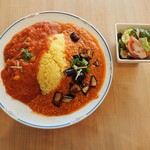 Indian Curry Chaya Nikiru - にきるランチ（チャナマサラ・なすキーマ）