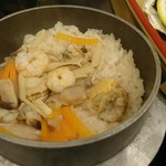 海光館 - ホタテの炊き込みご飯