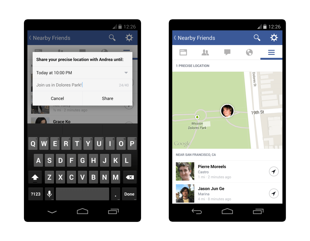 Facebook Launches “Nearby Friends” With Opt-In Real-Time Location Sharing To Help You Meet Up
