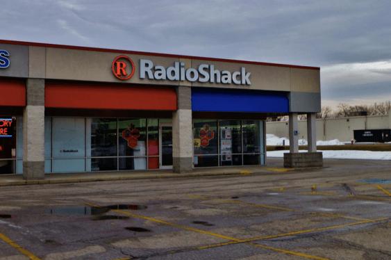 exterior of RadioShack storefront