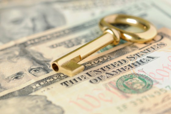 Gold Key over United States Dollars in Cash