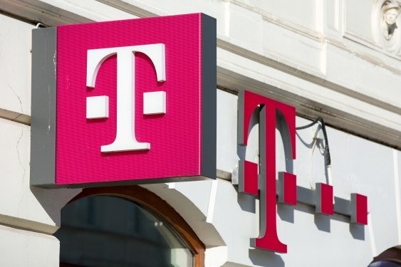 a T-Mobile sign outside of a storefront