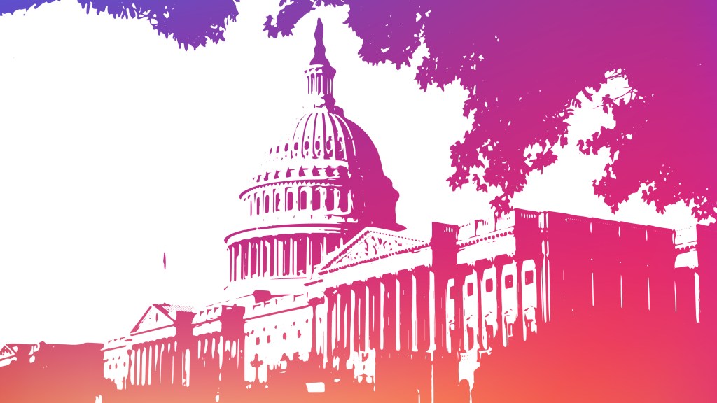 United States capitol in Instagram colors