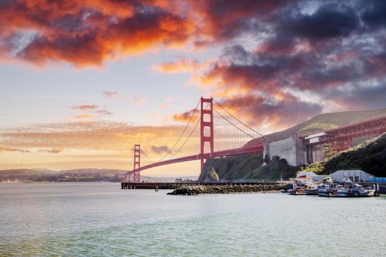 Golden Gate Bridge at Sunset