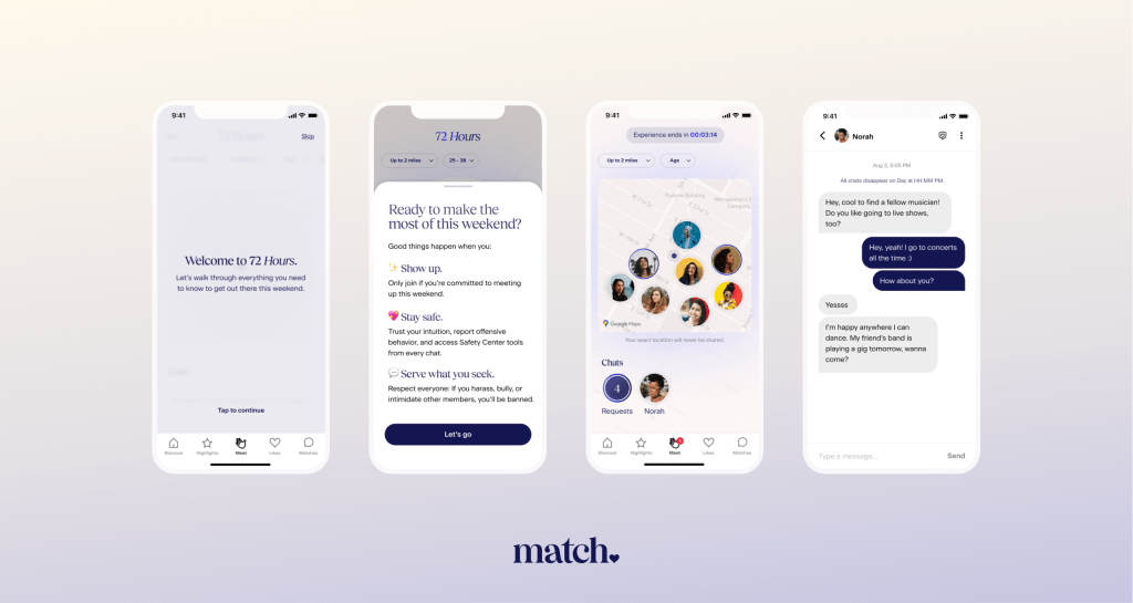 Match launches new live in-app event called ’72 Hours’