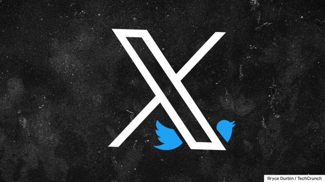 X logo beheading twitter bird logo