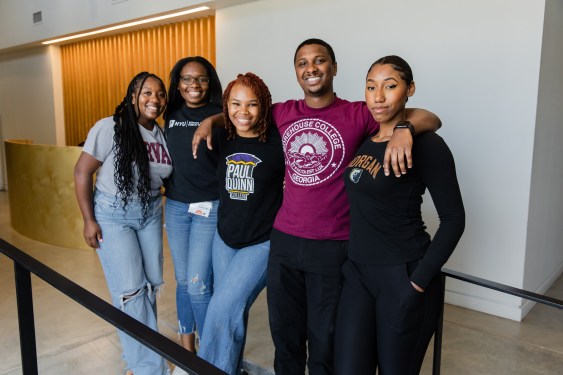 (L-R) Alliyah Gary, Ericka Kamanou-Tenta, Ericka Drinker, Nassar Omar, and Leilani Moten; all part of the most recent HBCU.vc Fellows cohort.