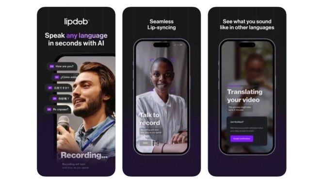 Captions released a new translation app called Lipdub