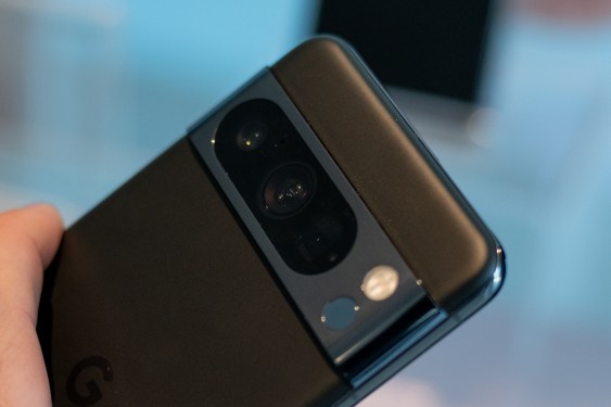 Google Pixel 8 Pro camera array on the back of the smartphone